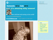 Tablet Screenshot of domesticwildcat.com